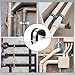 10 Pcs Stainless Steel Conduit Straps, 1 Inch Pipe Clamps, 2 Holes U Bracket Rubber Cushioned Insulated Clamp, Reinforced Rigid Pipe Strap for Pipes Fixing on Various Surfaces