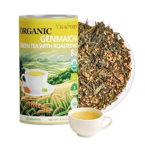 Té Genmaicha Orgánico en hojas sueltas 227 g miniatura 1