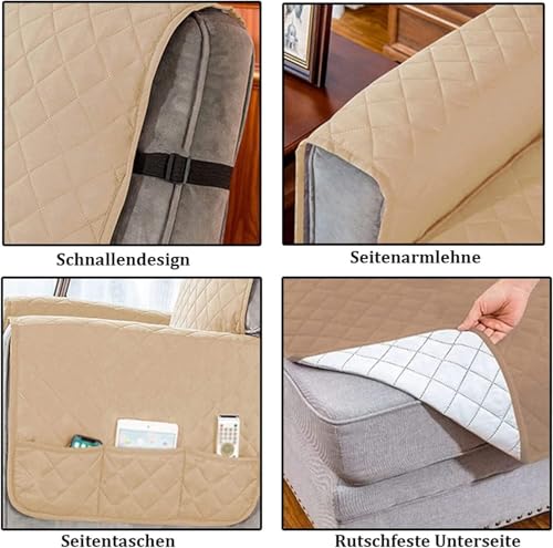 Funda de sillón relax acolchada y antideslizante para proteger tu sofá con elegancia 4