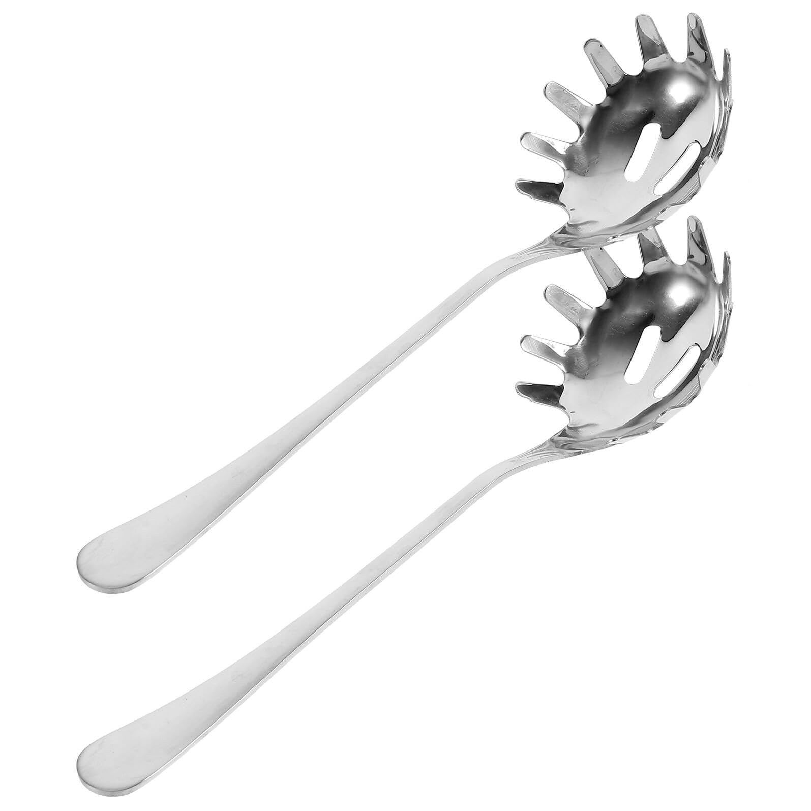 Cucharas para Colar Espaguetis de Acero Inoxidable 2 Piezas, Utensilios de Cocina Multifuncionales para Servir Fideos, Huevos y Hielo, Herramienta Práctica para Hogar y