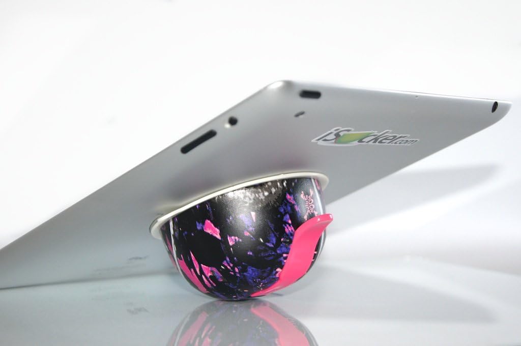 Muddy Girl Camo with Pink Lever for use with iPad, Android, Samsung, Kindle, Nook. It's an Ergonomic Handle, and can Also be Used as a Stand.