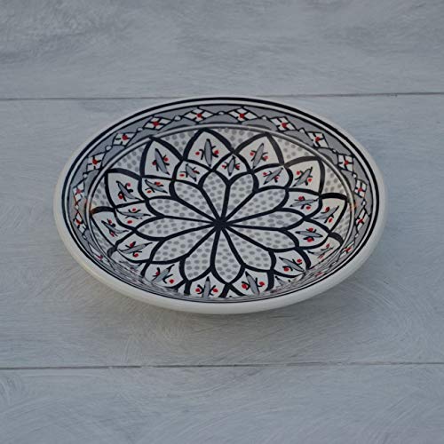 Lot de 6 assiettes creuses Bakir gris - D 24 cm