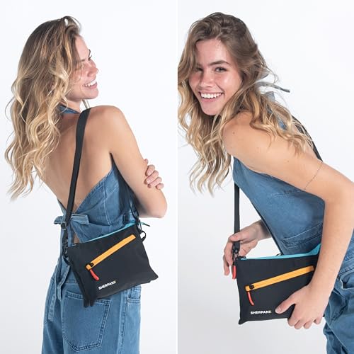 Image of Sherpani Zoom, Small Crossbody Purse, Nylon Crossbody Bag, Lightweight Cross Body Bag, Sleek Dual Pouch, Purses for Women