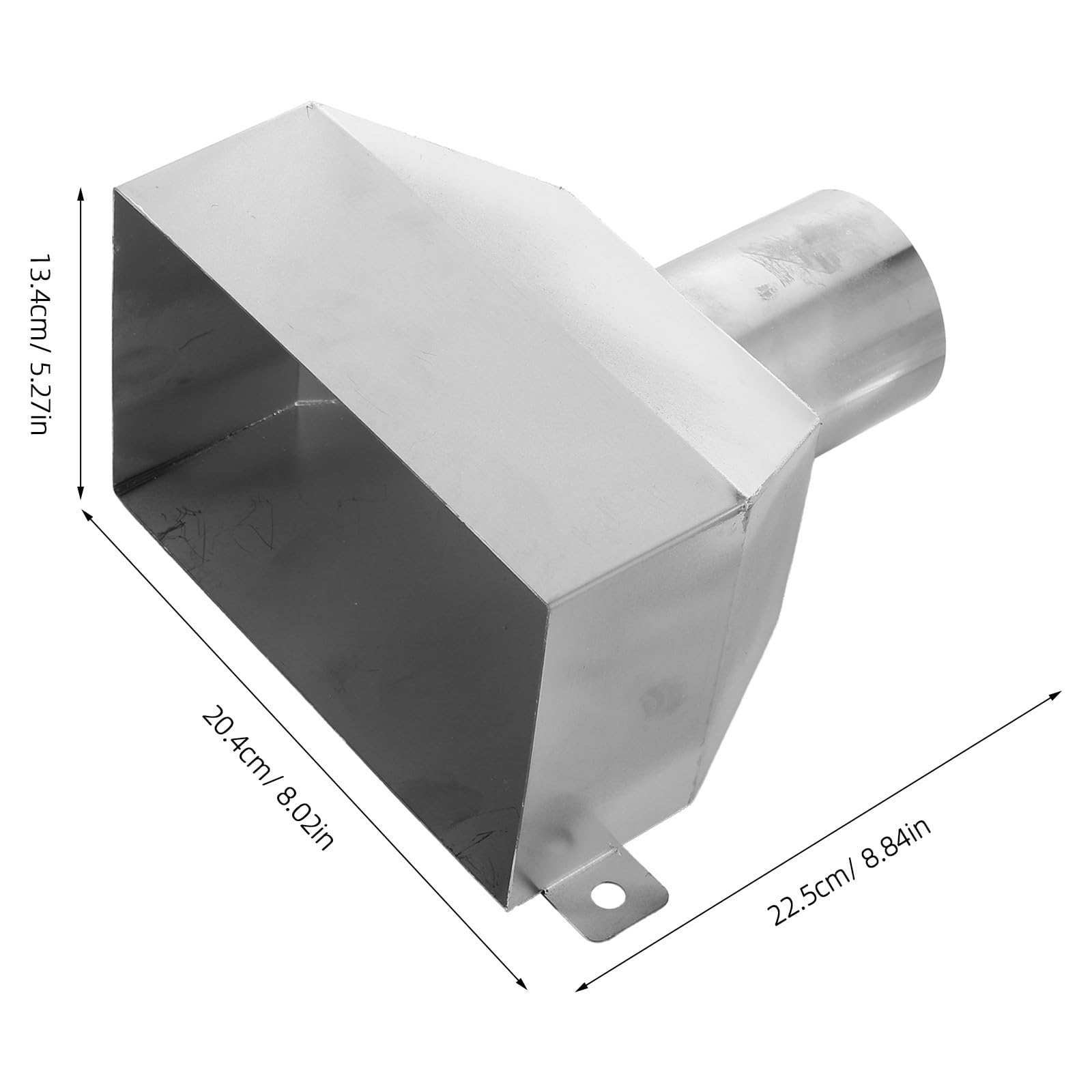 Colector de Bajantes para Tejado Redondo, de Acero Inoxidable 304