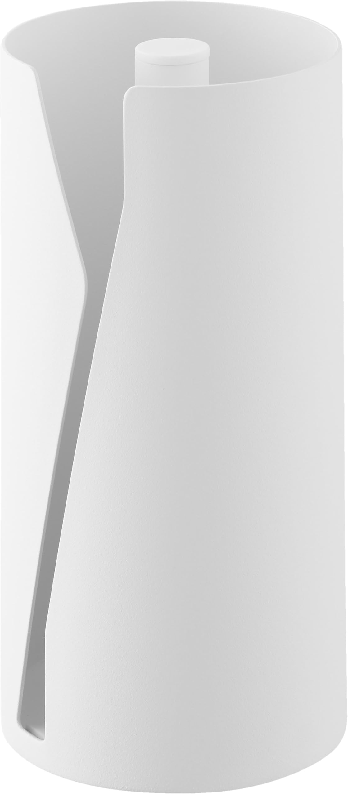 Yamazaki 10039 One-Hand Cut Hidden Kitchen Paper Holder Vertical Type White W 12