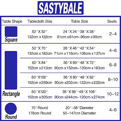 SASTYBALE 4th of July Tablecloth 60x102 Rectangle by SASTYBALE - Used condition - Image 6