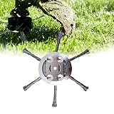 UOYOTT 6Inch Steel Weed Eater Trimmer Head, Wire Rotary Brush Weed Cutter, Wire Weed Trimmer Head Weed Remover Tool, Wired Trimmer for Lawn Mower Tray