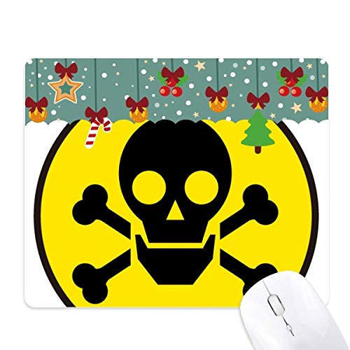 Alfombrilla de ratón de Danger Chemical contra el desgaste de escritorio y calavera tóxica