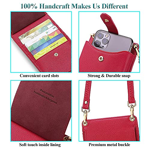 Image of Peacocktion Small Crossbody Cell Phone Purse for Women, Lightweight Mini Small Crossbody Bags for Women with Card Slots