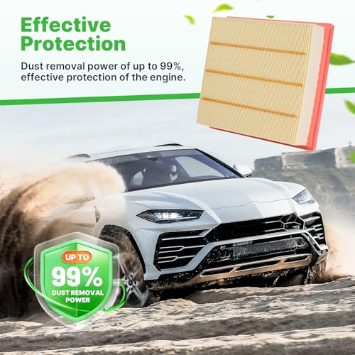 Image of 2PCS Engine Air Filter Fit for 2024-2026 Mazda CX-90, 2025 2026 CX-70 | PXFV133A0, 99% Filtration Efficiency, Easy Install, Odor control, Great Value, Right Size