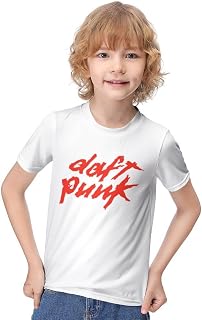 Boys T-Shirt Daft Punk T Shirt Short Sleeve Tee Casual Tee Undershirts