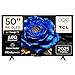 TCL 50T6C Television 50 Inch Smart TV 4K QLED Colorful Quantum Crystal HDR 10+ Gaming Google TV, Dolby Vision Atmos, DTS Virtual X, MEMC, Voice Control, Game Master with Slim Design (2025 Model)