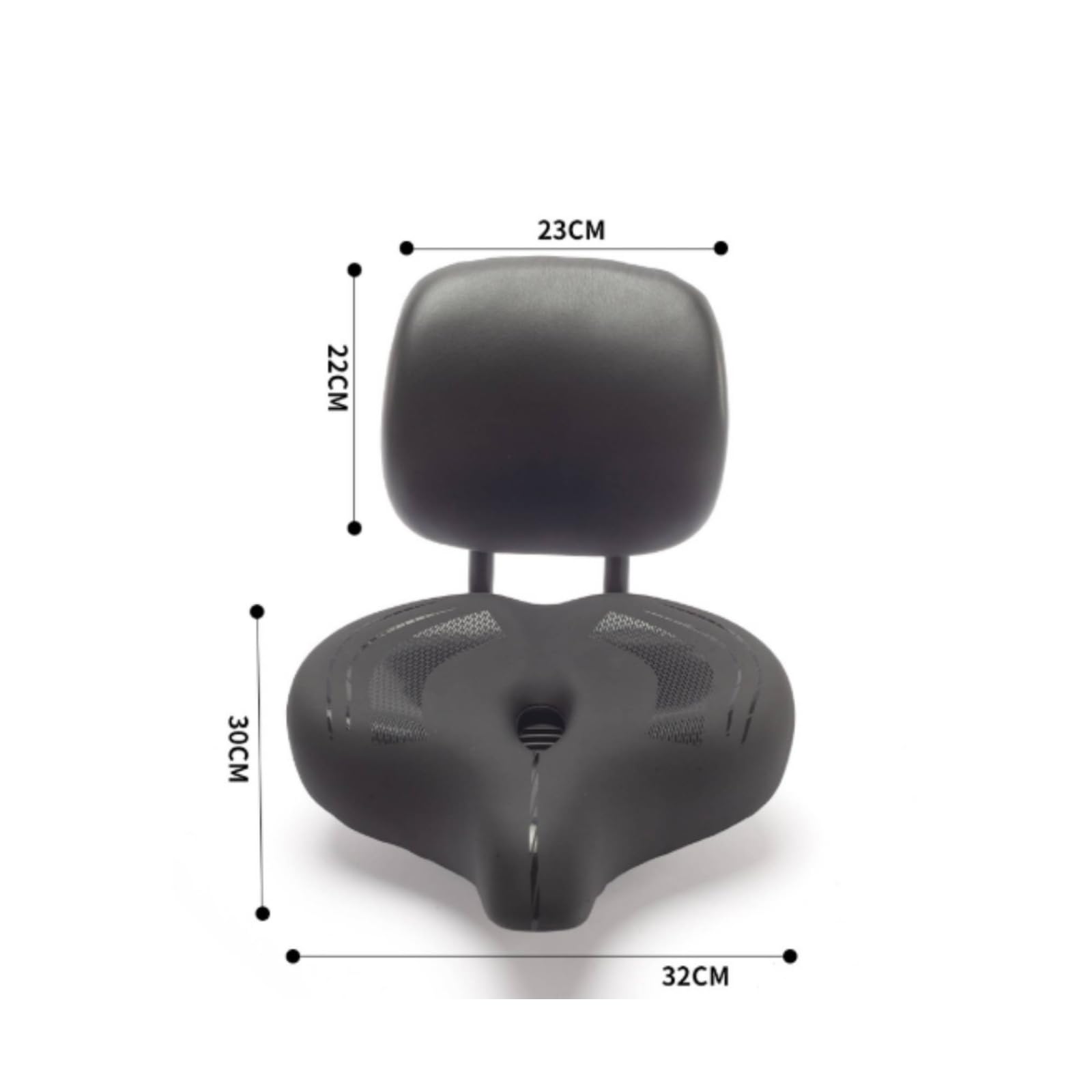 Sedile per Bici con Schienale Ergonomica | Seduta Ampia e Spessa, Imbottito, Seggiolino per Bici con Schienale Elettrico