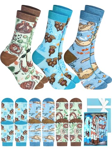 Chaussettes de Noël femme lot de 3 paires en coffret cadeau avec nœud élégant