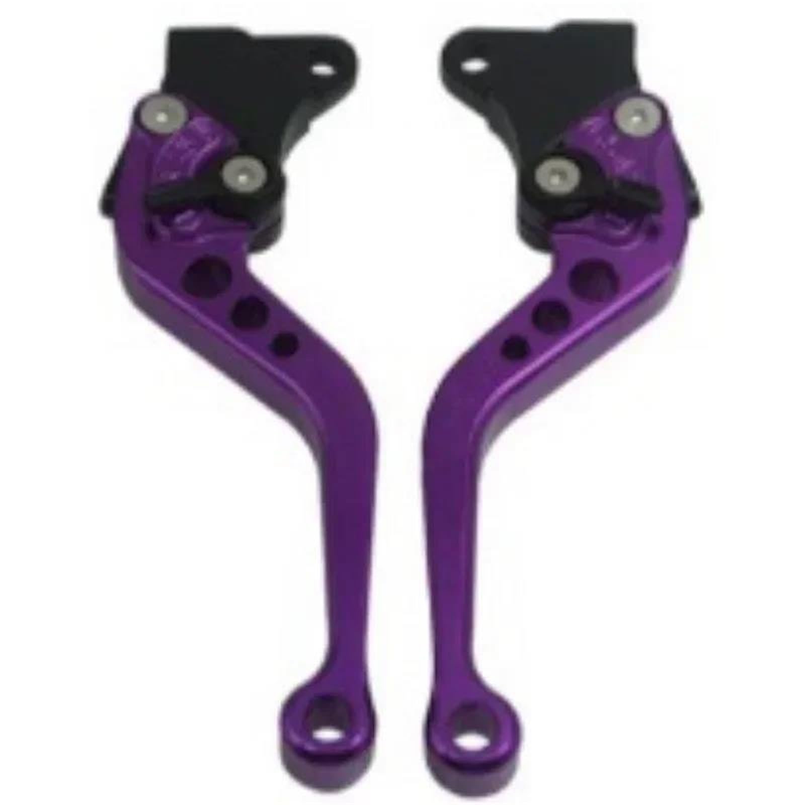 Etekgvyva Purple Clutch Brake Lever Set For Cg125 Motorcycle Brake Handle Motorbike Modification Clutch Drum Brake Lever Handle Adjustable Handlebar Set(Purple)