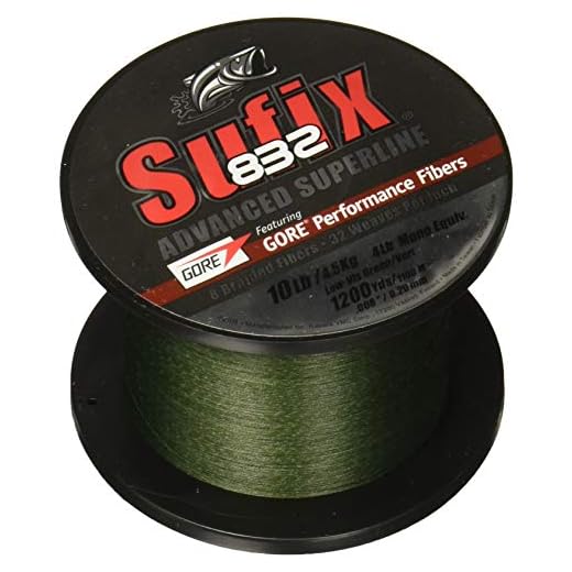 Sufix 832 Braid Line-1200 Yards (Green, 80-Pound)