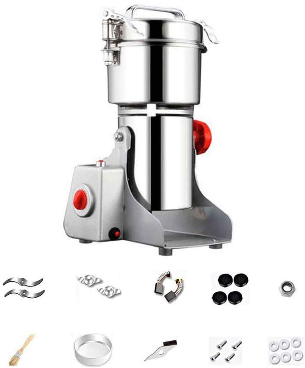 BEONE Spice Grinders Machine, Electric Spice Coffee Grinders Machine, Electric Grain Spices Cereals Coffee Dry Food Mill Grinding Machines Gristmill Home Powder Crusher Grinder (800g)