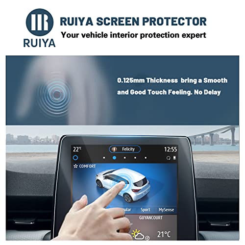RUIYA 9.3" Navigation Screen Protectors Compatible with 2021 2022 2023 2024 Renault Arkana Captur MK2 Clio 5 Zoe - Image 2