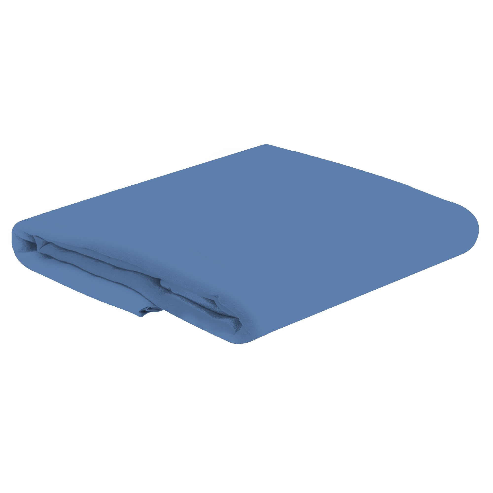 HOME ACE Mid Blue Easy Iron Percale Single Bed Flat Sheet Polycotton Single Bed Sheet, Single Beds Cotton Flat Sheet, 100% Poly Cotton Top Sheets Single Bedding