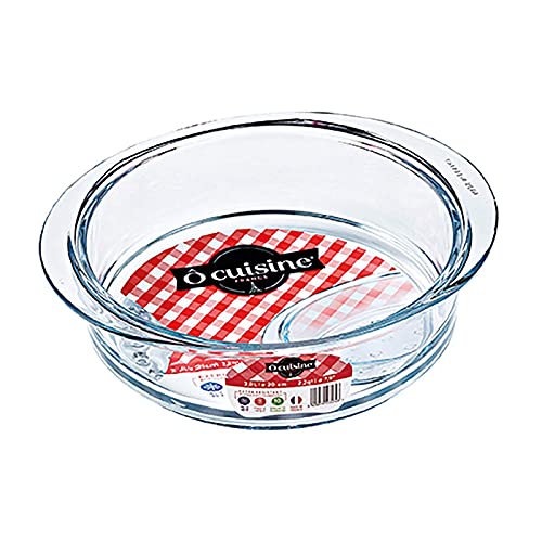 Ôcuisine - Vaporera de vidrio de 20 cm de diámetro, recipiente de vidrio para alimentos