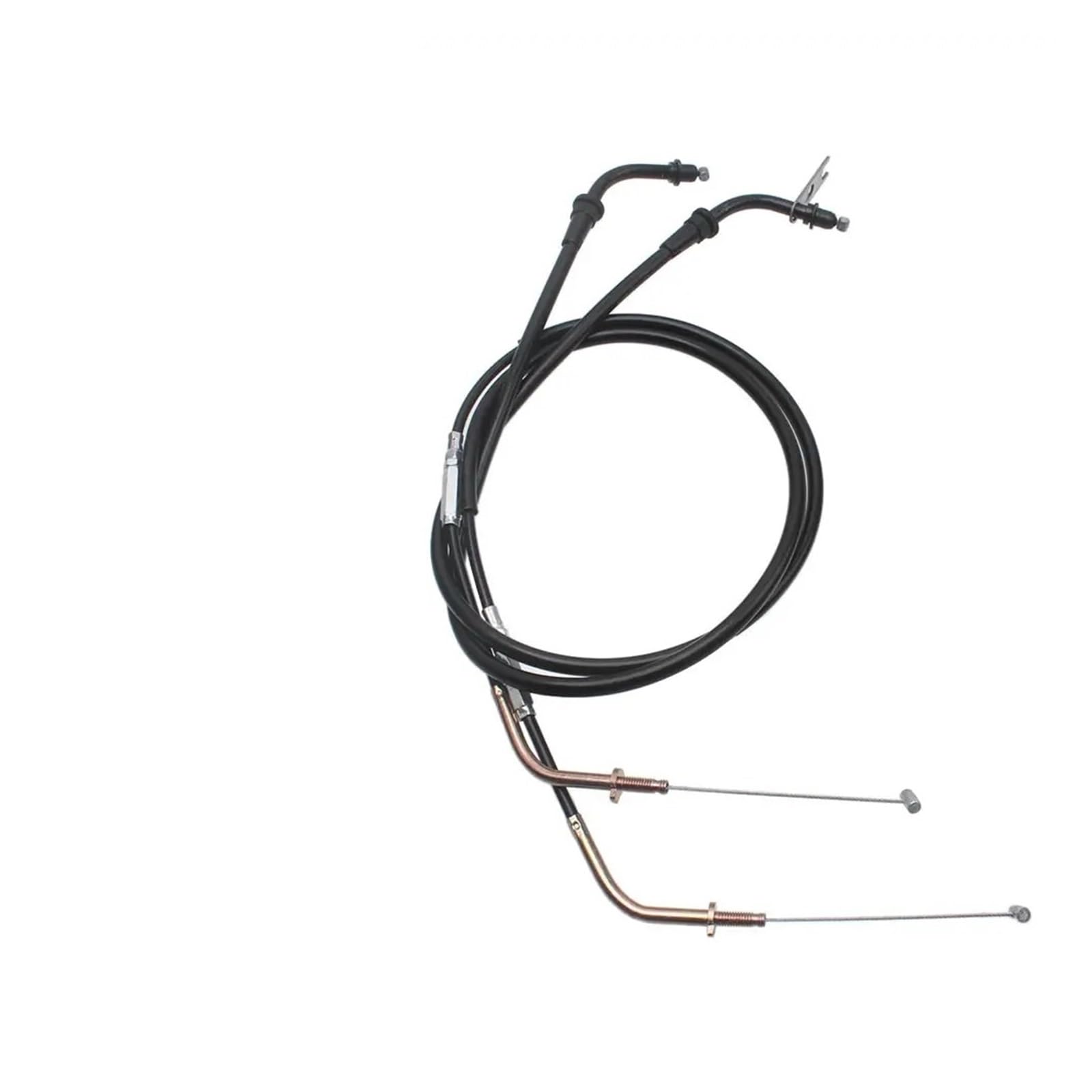 Linea Cavo Acceleratore Moto Nero Compatibile Con Kawasaki | Cavo acceleratore in filo d'acciaio VULCAN 900 VN900 CLASSIC/LT 2006-2018, 1 paio