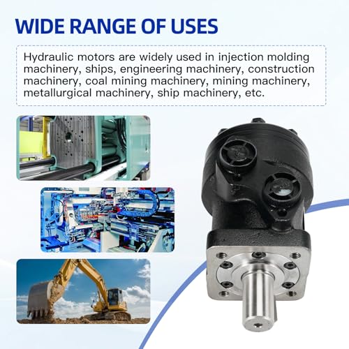 Image of Hydraulic Motor 255040F3DD22AAAA 9-8287 98287, 4 Bolt Mount, Shaft 1 inch Dia. x 1-3 /4 inch Keyed, Rotation Reversible, Clockwise Rotation, Roller Stator Hydraulic Motor, One Year Quality Assurance
