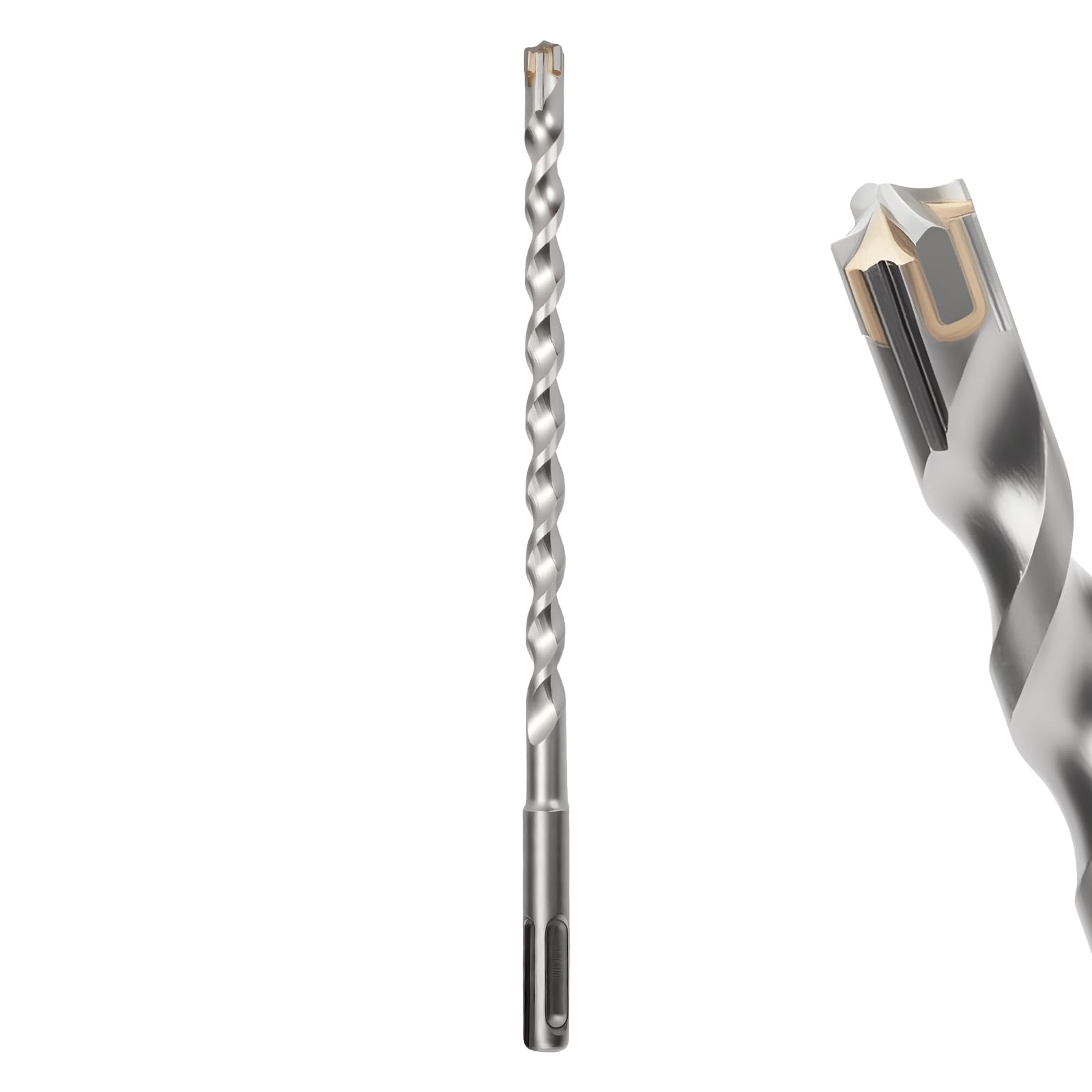 MOXPIFY 8mm Masonry Drill Bit 210mm Long, Hammer SDS Drill Bit for Reinforced Concrete, Brick Walls, SDS Plus Shank (8mm x 210mm) โ image 1