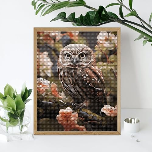 Peinture diamant 5D hibou maccbn à offrir en cadeau créatif idéal pour adulte passionné d'art - 7