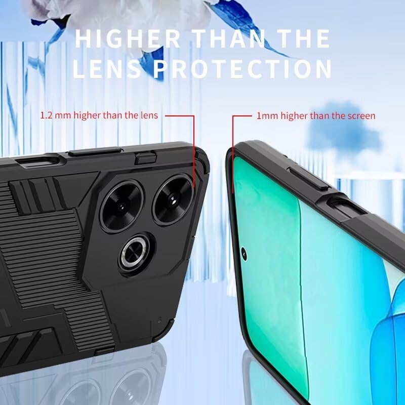 Custodia Protettiva Militare Per IPhone XR (6,1'') Con 2 Pellicole Vetro - Rigida Antiurto - Blu Scuro - 5
