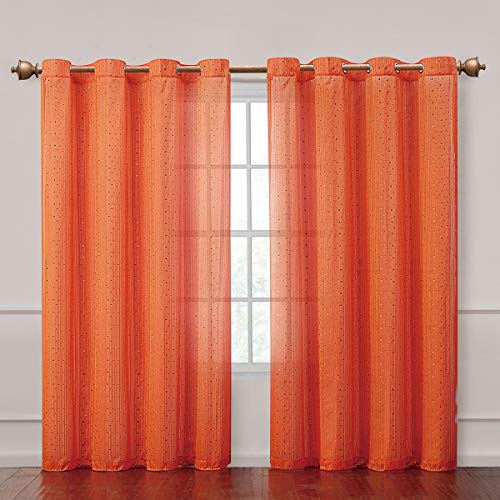 Vcny Abbey Sequins Grommet Panel, Pink #TOP3