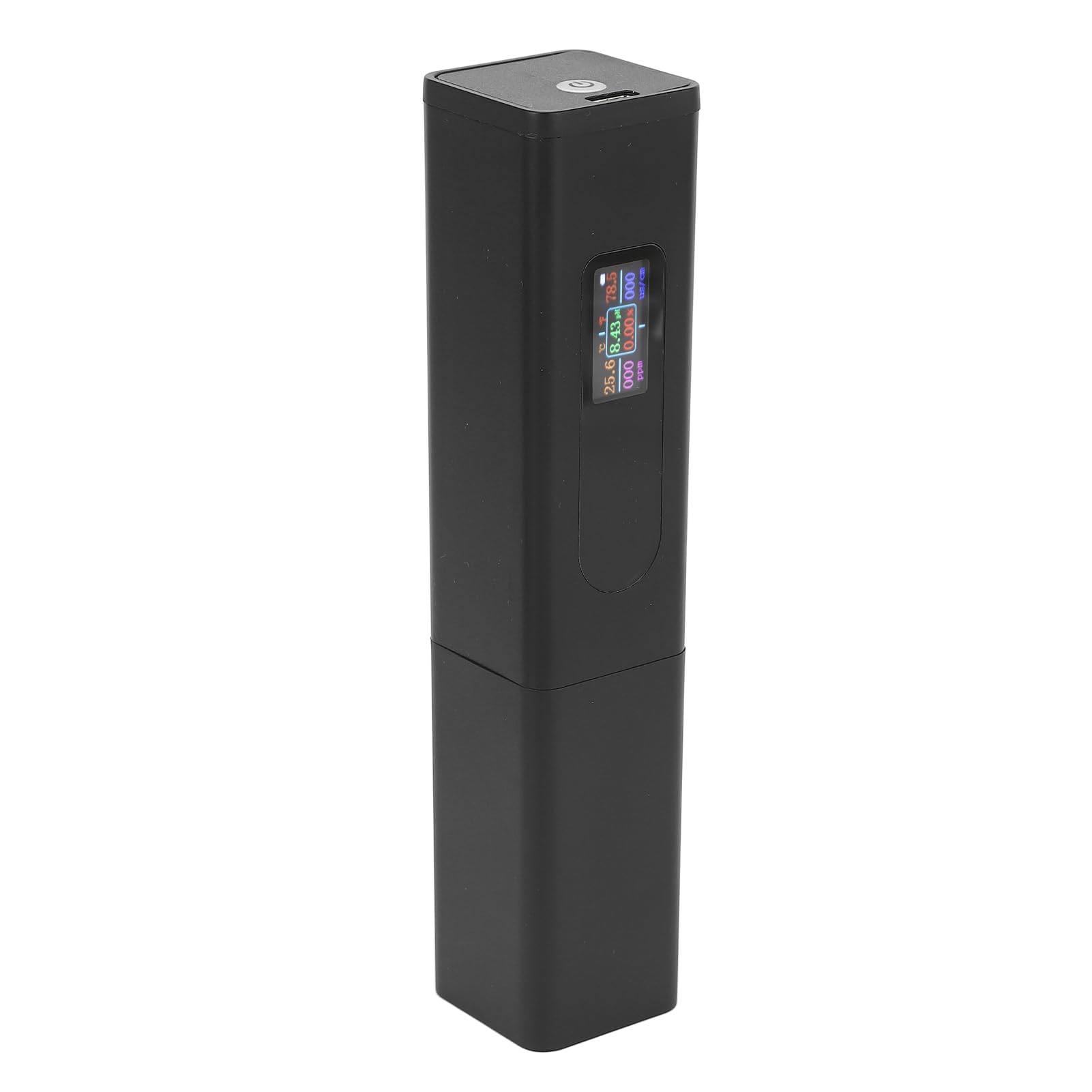 Testeur de qualité de l'eau 5 en 1 PH TDS Température EC Sel Mètre Écran LCD Moniteur de qualité de l'eau Multifonctionnel pour la Culture hydroponique, l'horticulture,