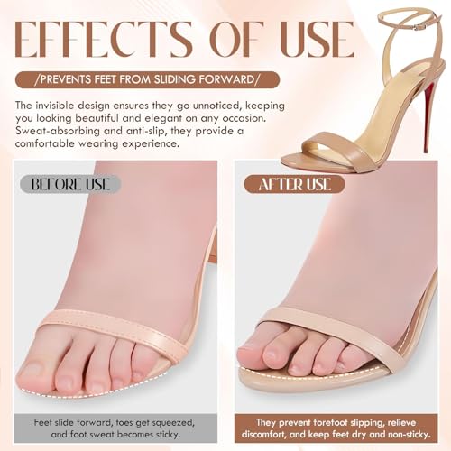 4 pares de plantillas de gel para tacones altos para mujer miniatura 4