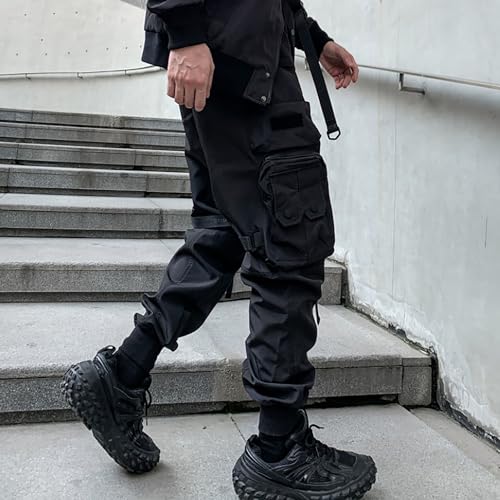 Men's Functional Style Multi Pocket Pants Techwear Punk Harem Pants Mens Cargo Jogger Pants Streetwear Pants4