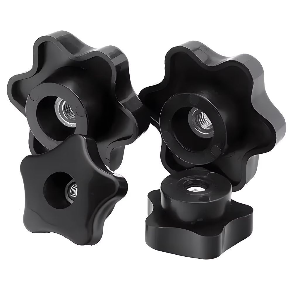 Dado a Stella, Dadi di Bloccaggio Pomello a Stella, Dadi a Manopola a Stella M10 (3 Pezzi)