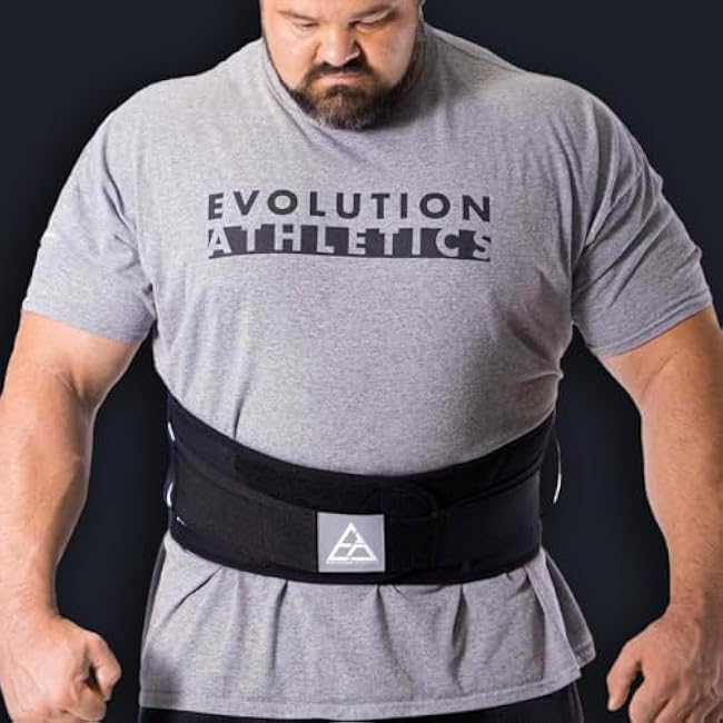 Evolution Athletics Weight Lifting Support Belt for Strength Training, Powerlifting, or Deadlift