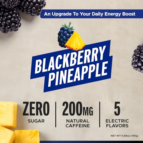 Image of FITAID ENERGY, 200mg Natural Caffeine, Keto, Blackberry Pineapple, Omega-3s, 15 calories, Paleo, Vegan & Gluten-Free, No Artificial Sweeteners, 12-oz. cans (Pack of 12)