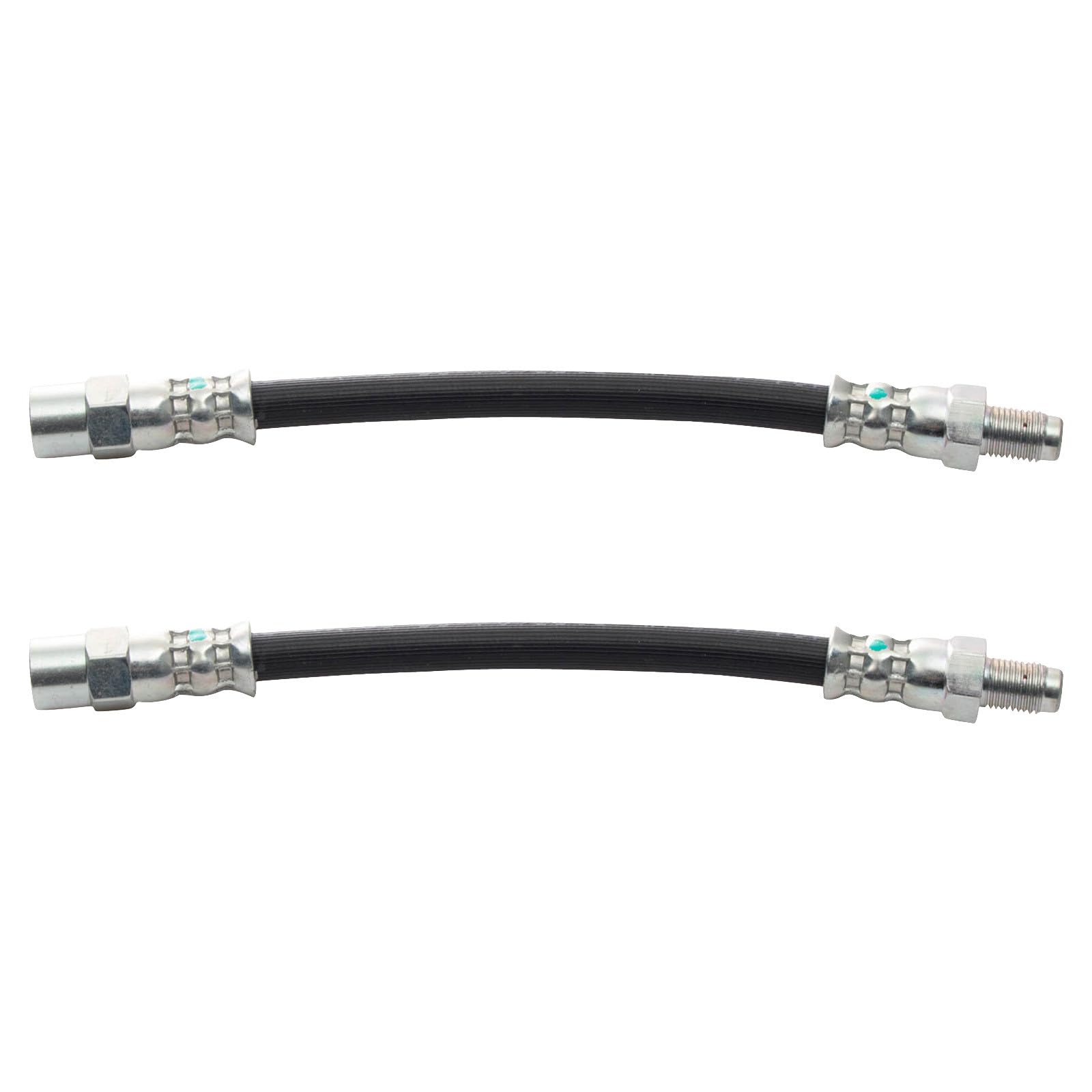 TRQ Rear Driver &amp; Passenger Side Brake Hose Set