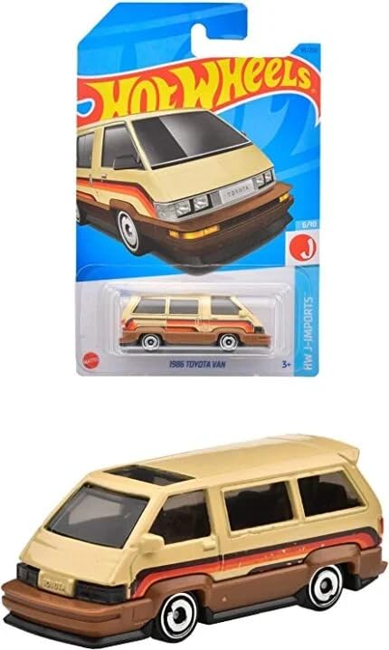 Image of Hot Wheels 1:64 1986 Toyota Van HW J Imports 3+ Yrs Age (Cream)