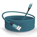 Micro USB Kabel 3M Nylon Android Micro USB Ladekabel,Micro USB Schnellladekabel Kompatibel mit Samsung Galaxy S6,S5,J7 Edge Note 5 Langlebiges Nylon Material (Grün)