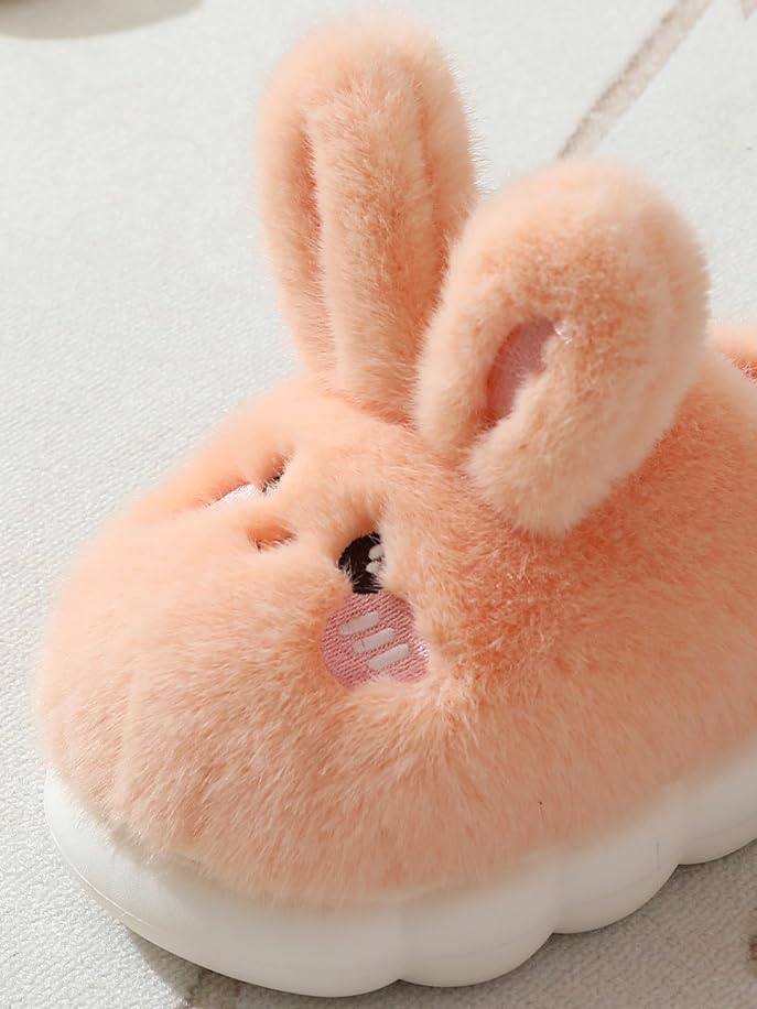 Women Cute Rabbit Warm Fuzzy Comfortable Indoor Anti slip Home Winter Soft Cotton Slippers Sandals4