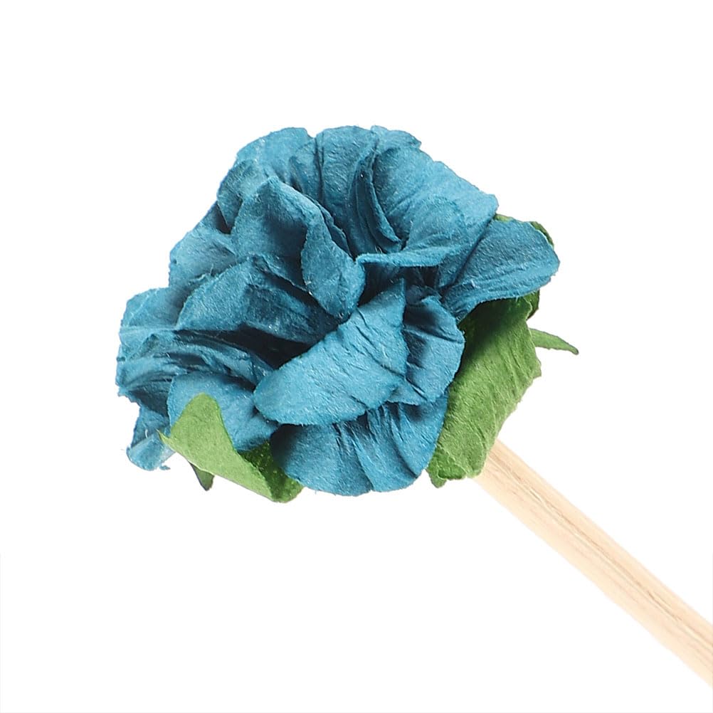 LOGOFUN 15PCS Dried Flower Diffuser Sticks Natural Flower Rattan Sticks Dried Floral Fragrance Refill Sticks for Home Office Supplies - Blue