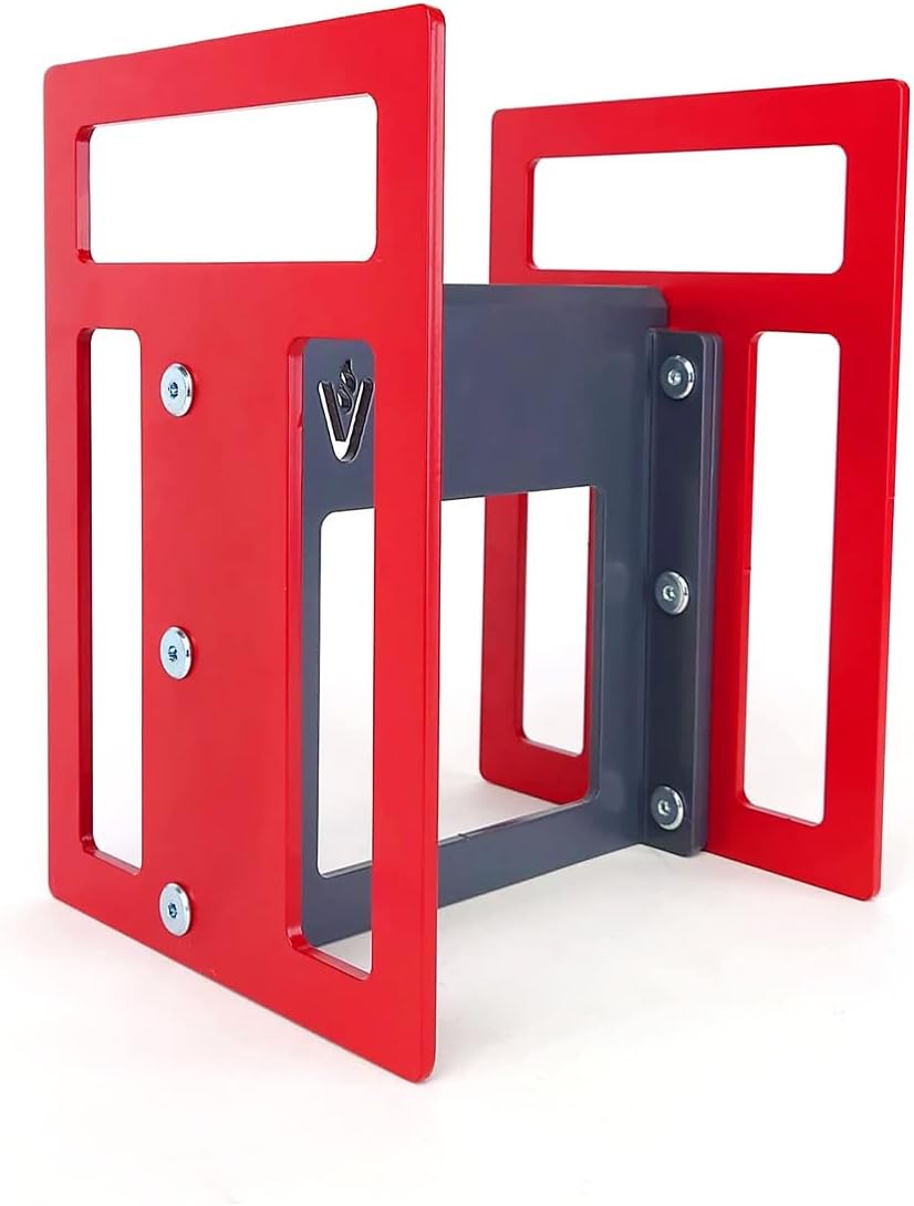 Kindling Splitter – Split Wood, Timber & Logs to Make Kindling – Firewood Log Cracker - Safe, Easy Quick to Use - Hammer Logs to Split - Heavy Duty British Steel - Red Finish - 260mm Tall