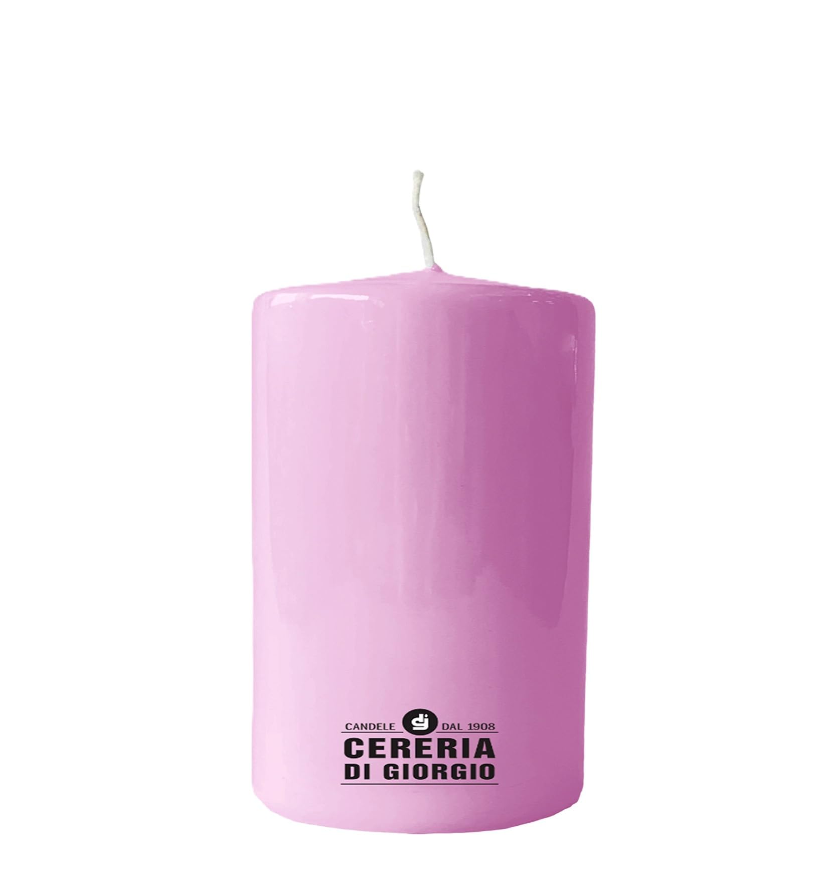 Candle Diameter 7 cm Height 10 cm - Powder Pink