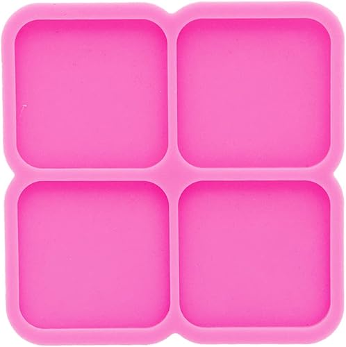 Miniatura 9 de Molde cuadrado de silicona de resina para carretes de insignias, molde de fundición de resina epoxi para hacer joyas y colgantes, agarre de teléfono