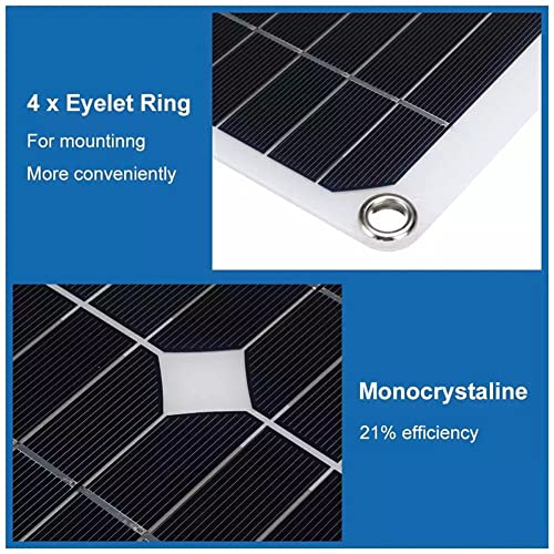 Weytoll Kit de painel solar monocristalino 18V 25W carregador de celular USB duplo para acampamento