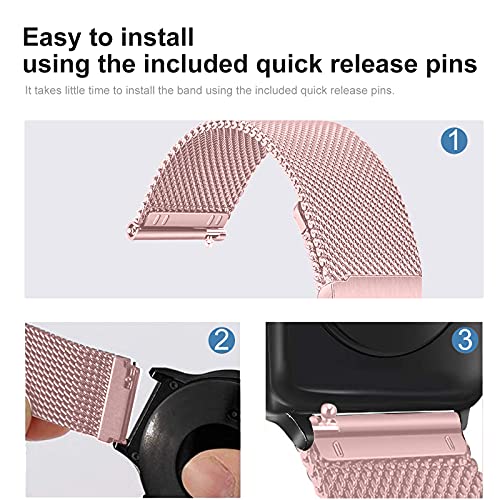 Harikiri Metal Strap Compatible with Fitpolo H205L,19mm Watch Band for GRV FC1,Hama 5910/4900,LETSACTIV ID205U,Vowtop ID205U,Veryfitpro 205L/205U/205G,Umidigi Uwatch3,Yamay fitness SW020/SW021/SW023 - Image 3