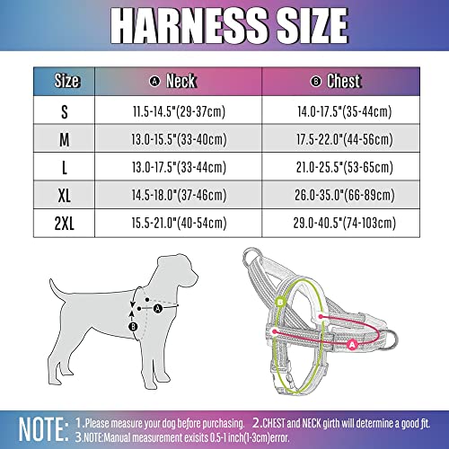 Imbracatura per Bulldog Francese No Pull Pet Imbracatura per Cani Imbottita in Nylon Imbracatura Riflettente per Cani di Piccola e Media Taglia