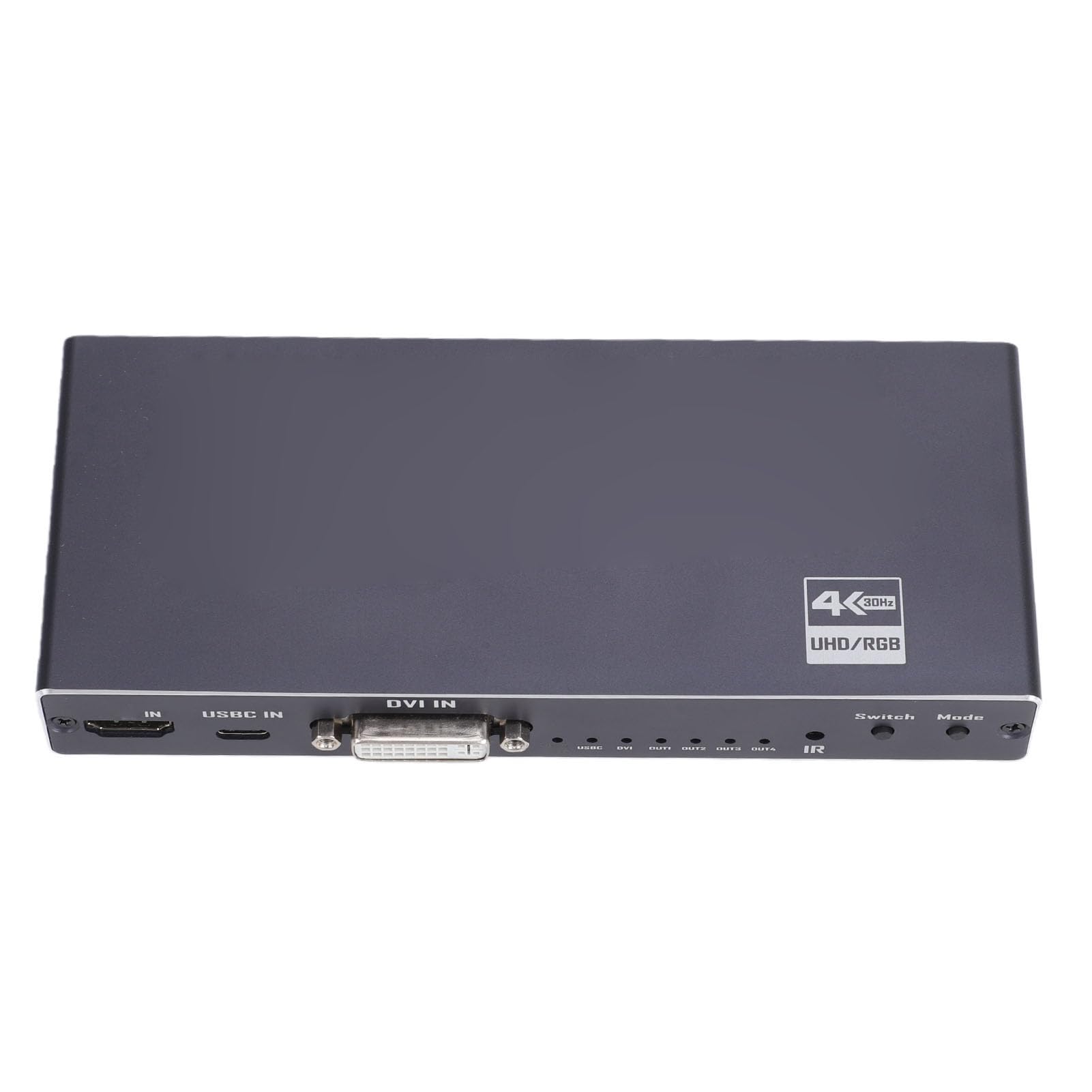 Controller per videowall 4K 2x2 con robusto design in metallo. | Controller da parete USB-C per TV, DVI multimediale HD a 30 Hz, 13 modalità di giunzione, rotazione di 90°, Plug and Play