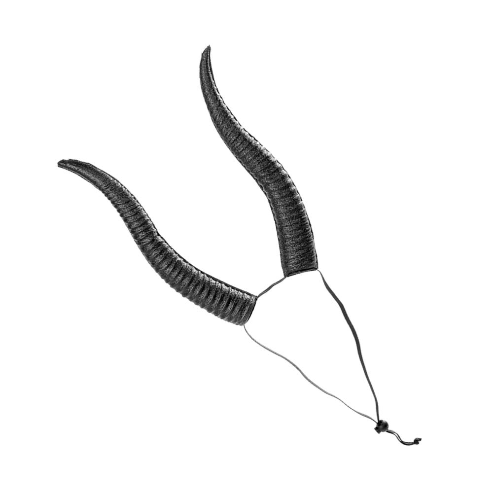 Toyvian Adjustable Sheep Horn Headband Black Halloween Horns Costume Headwear for Cosplay Party, Picture 1, 31*5CM