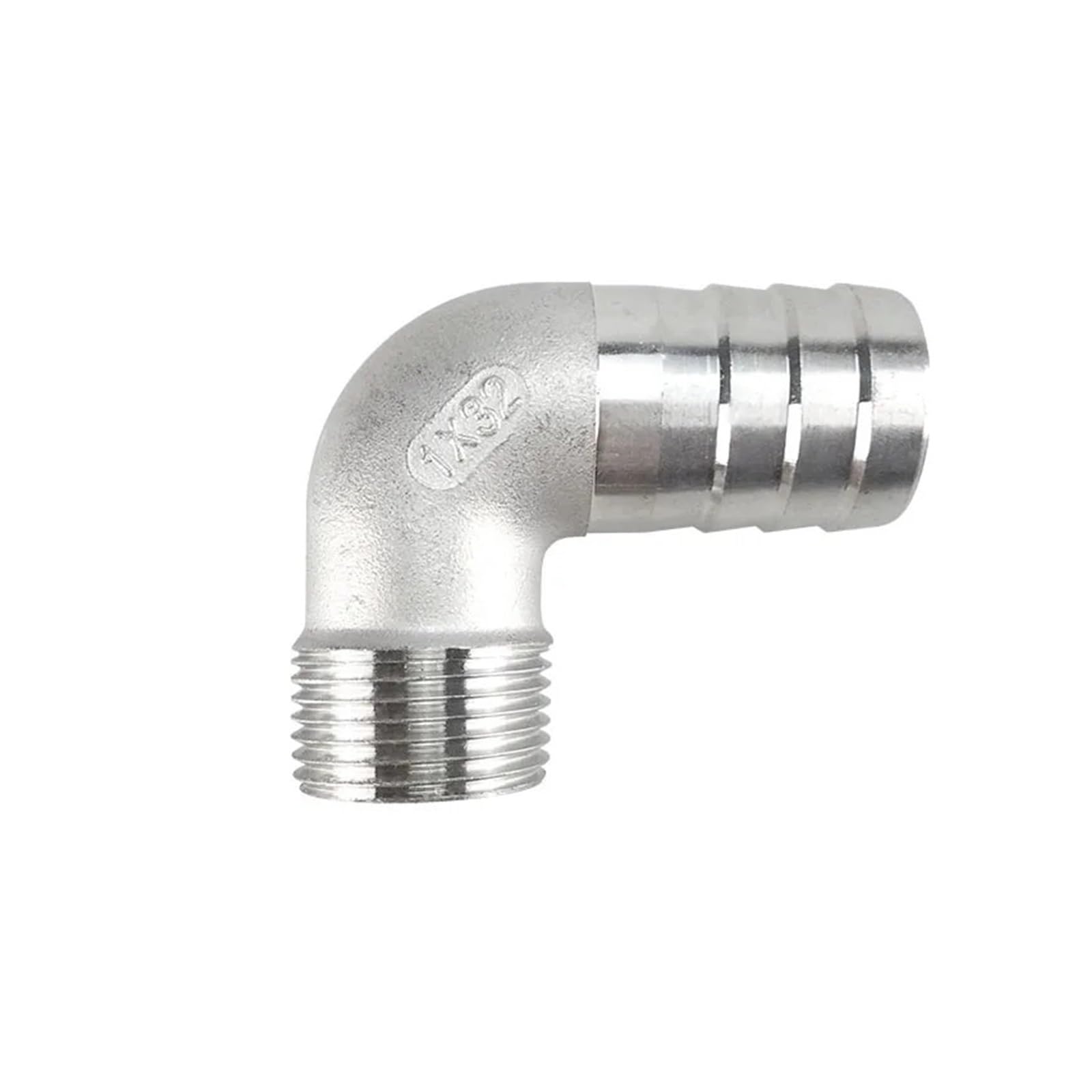 AARTERZZA 1PC 304 Stainless Steel Outer Wire Bend Hose joint/90 Degree Outer Wire Bend Hose 1" BSP Male Elbow x 25mm